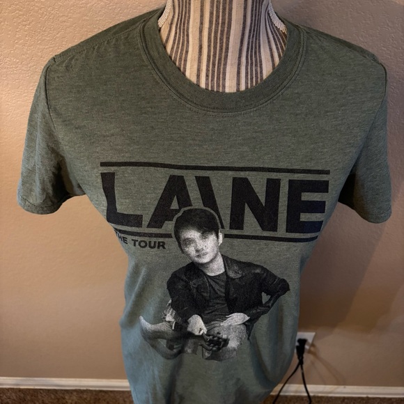 Laine Hardy Concert Tee Small Sage Green Laine The Tour 2019 Gildan SoftStyle - Picture 2 of 14
